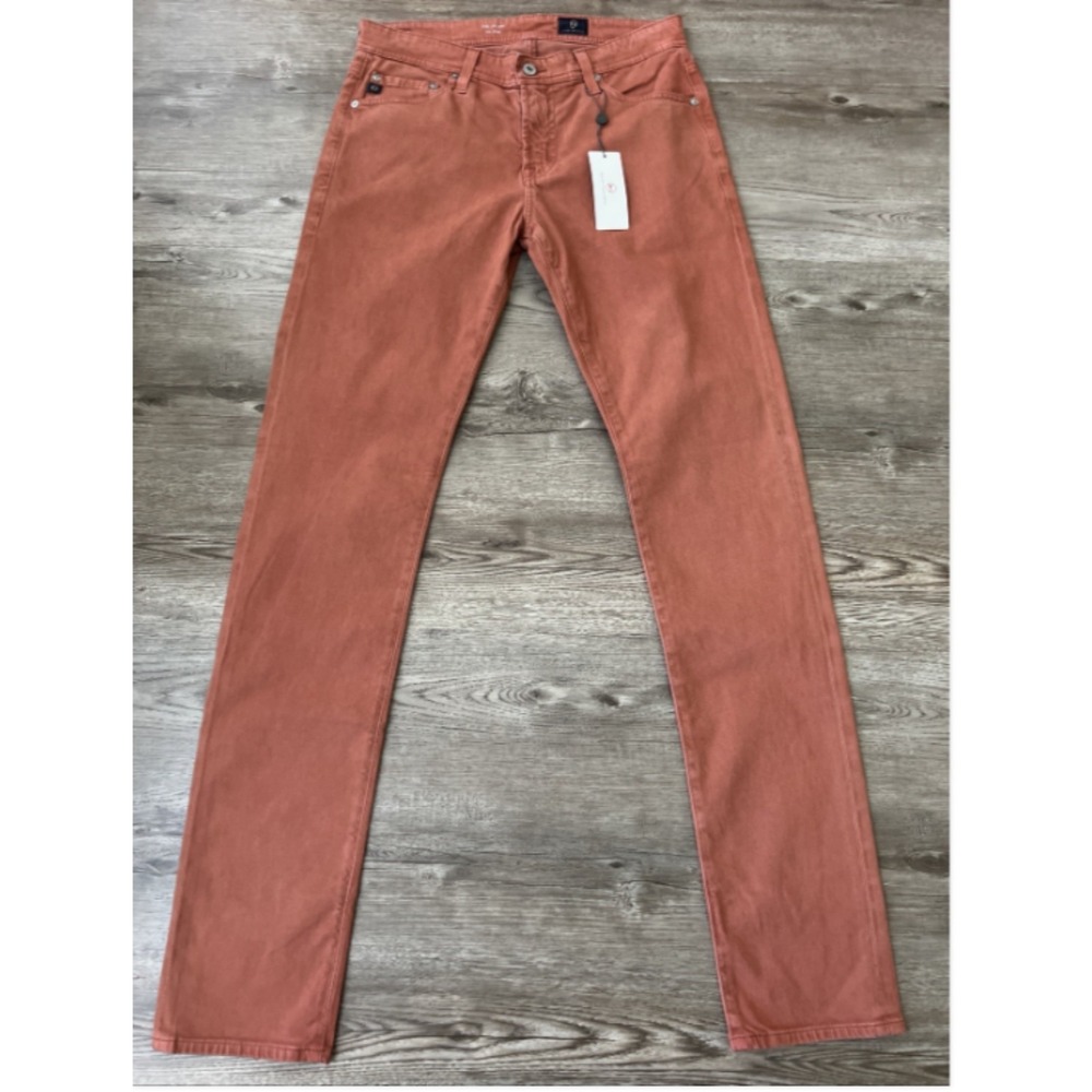NWT AG Adriano Goldschmied The Dylan Slim Skinny Pants Mens 30x34 Sueded Sateen